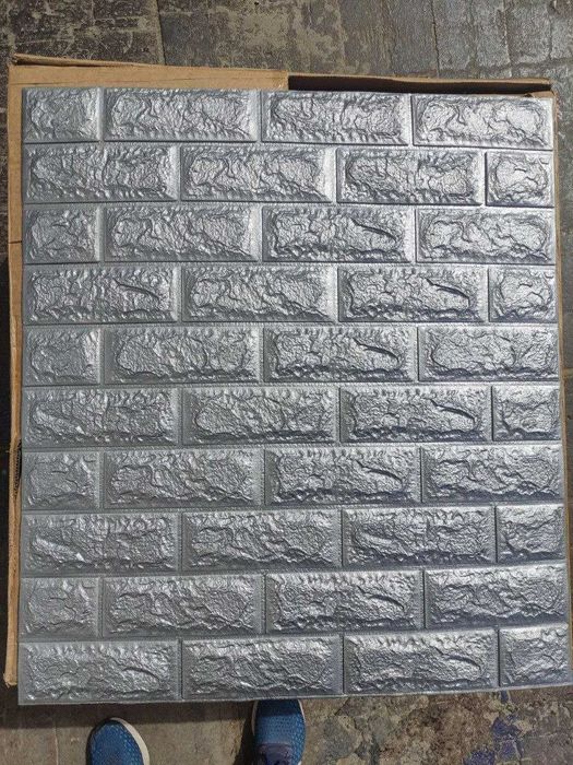 ЛУЧШИЕ ЦЕНЫ! 3Д Самоклеючі панелі 3D, самоклеющиеся панели СЕРЕБРО ПВХ