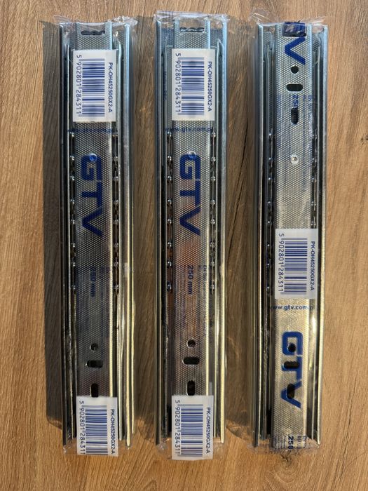 GTV Prowadnica kulkowa L250mm, H45mm, 3 komplety, PK-0H45250GX2-A