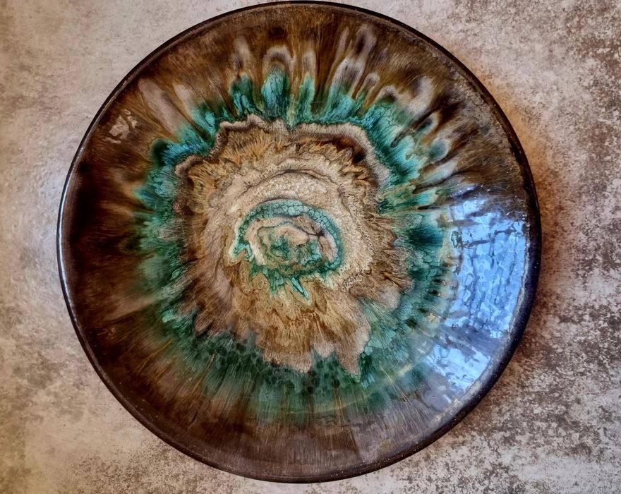 Patera Trzaska 38cm piękne kolory Przyjazn włocławek
