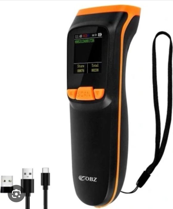 Bezprzewodowy Skaner Kodów Kreskowych Bluetooth z Pamięcią + USB