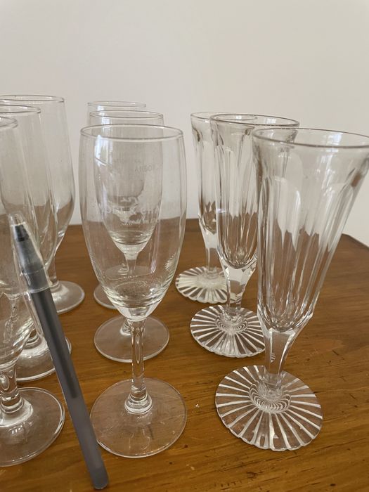 Conjunto de 12 flutes - copos altos