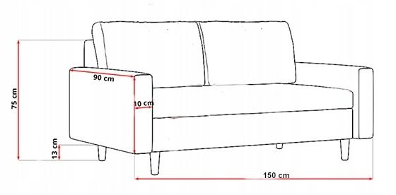 Sofa Bellis butelkowa zieleń