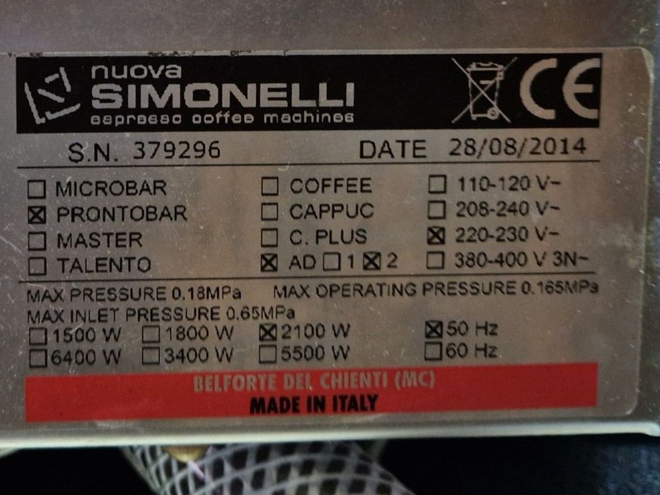Ekspres do kawy Nuova Simonelli Prontobar