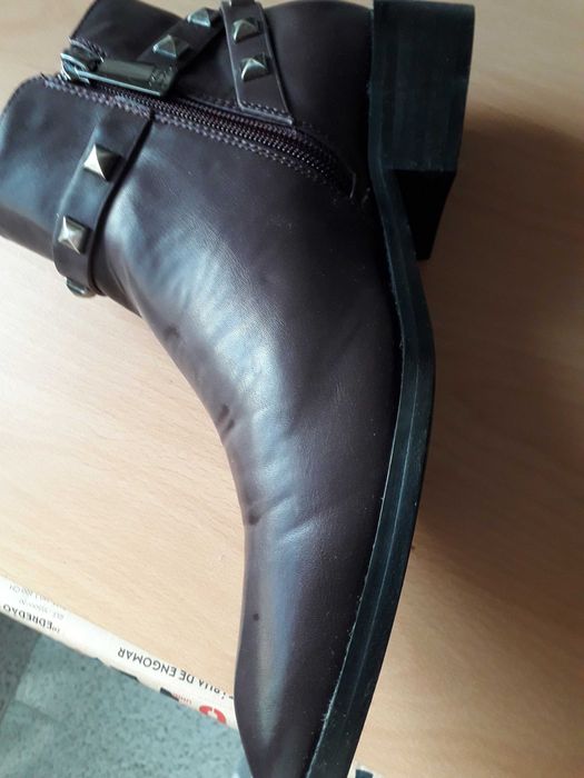 botas castanhas senhora Seaside nº37 novas