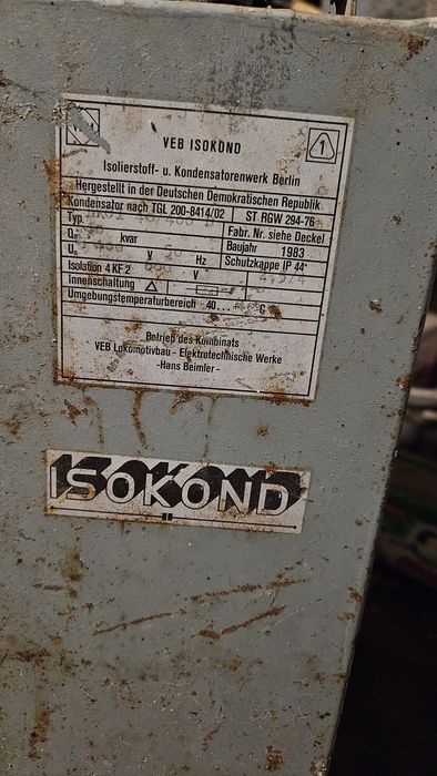 Конденсатор пусковой 50Hz.380v.