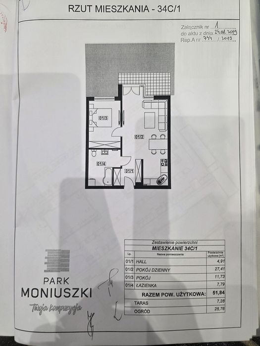 Sprzedam mieszkanie z ogródkiem i miejscem postojowym  Park Moniuszki Nexx