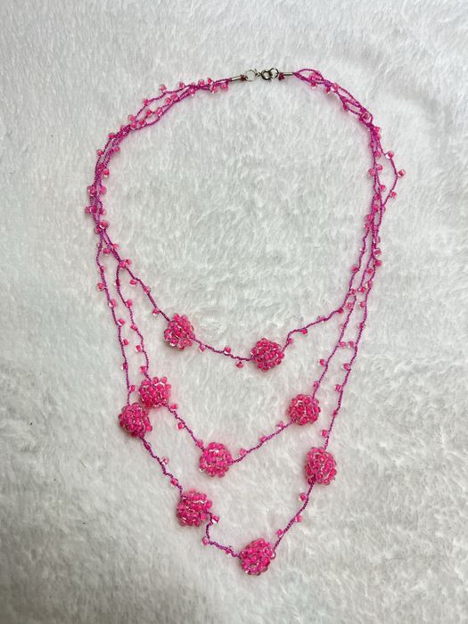 Naszyjnik korale koraliki ręcznie robiony handmade coquette lolita 18