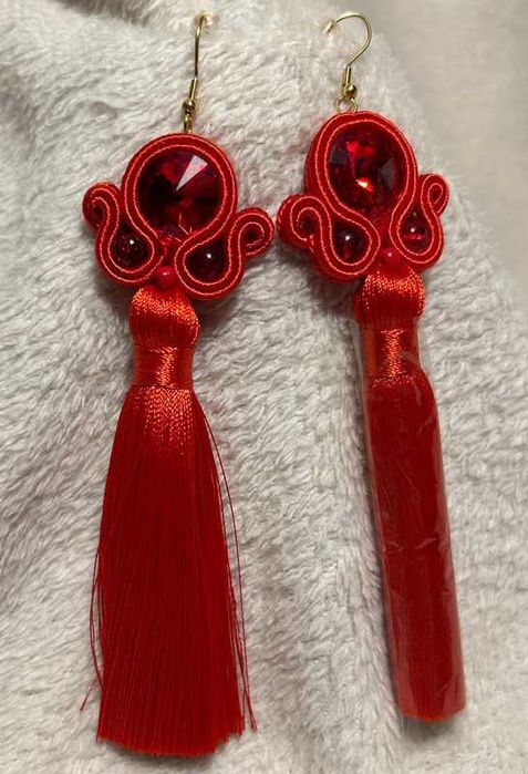 Kolczyki sutasz handmade