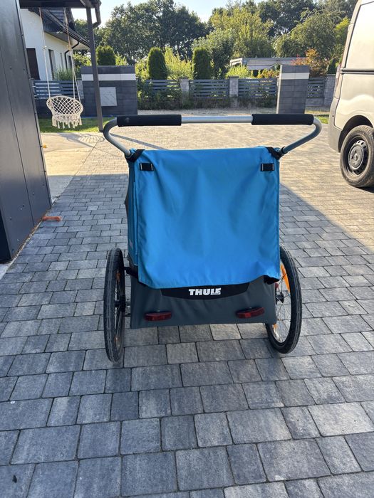 Riksza rowerowa wuzek spacerowy biegowy dwu osobowy