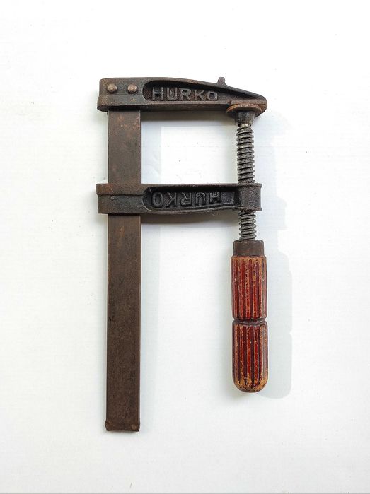 Grampo Hurko 30 cm F aperto sargento carpinteiro retro antigo