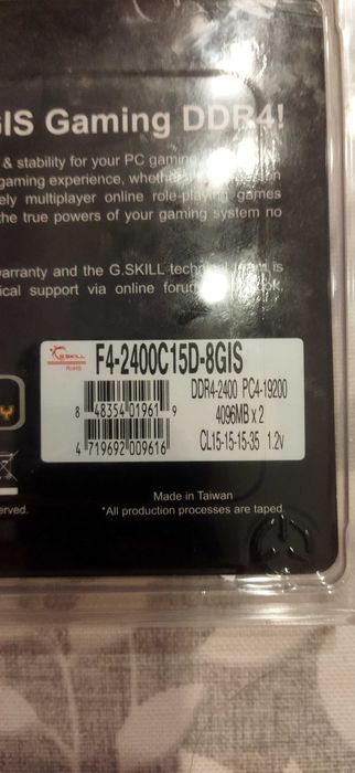 Memoria RAM DDR 4 2x4GB   8GB64284464206210121