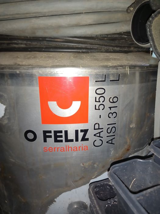 Cuba inox da O Feliz de 550 litros COMO NOVA