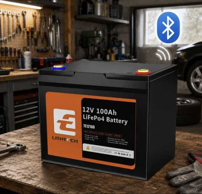 Lifepo4 Акумулятор 12V100Ah 1280 Вт з Bluetooth новий Акб ‼️ТОП ЦЕНА‼️