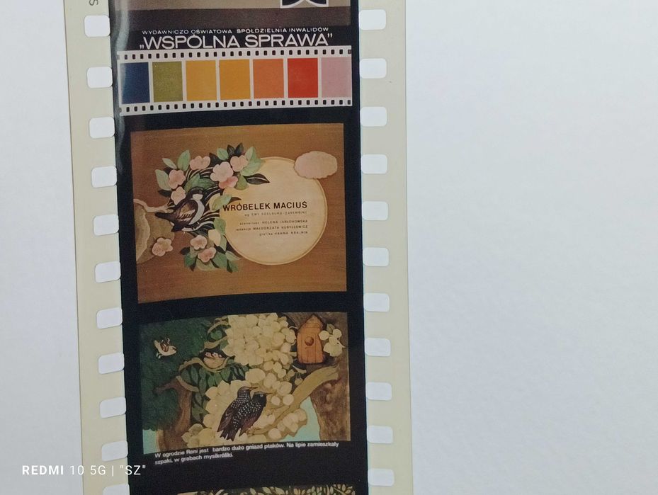 Bajki - slajdy z PRL - Rzutnik Ania - 10 sztuk (Czerwony kapturek)