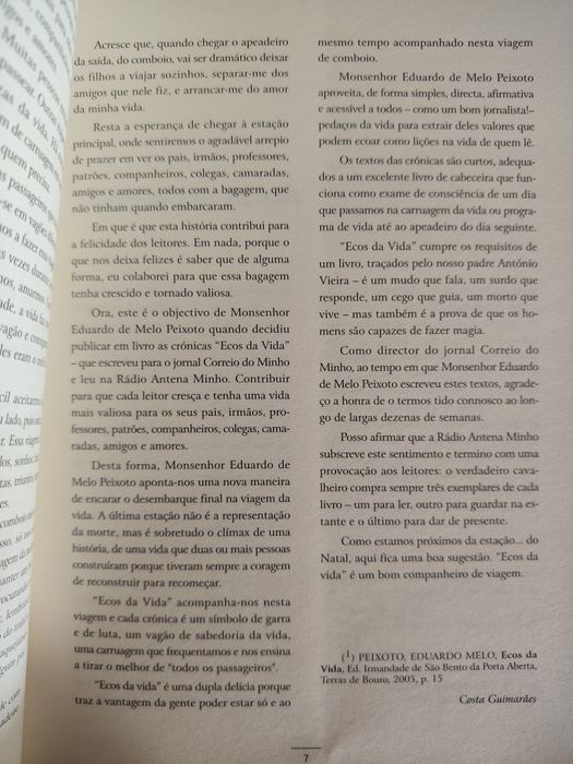 Ecos da Vida - Cónego Melo