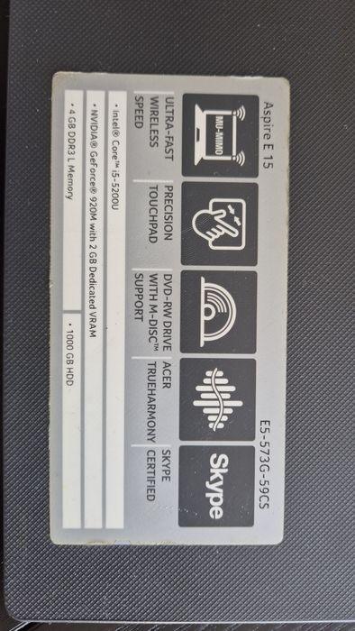 Acer Aspire E 15 E5-573G-59CS