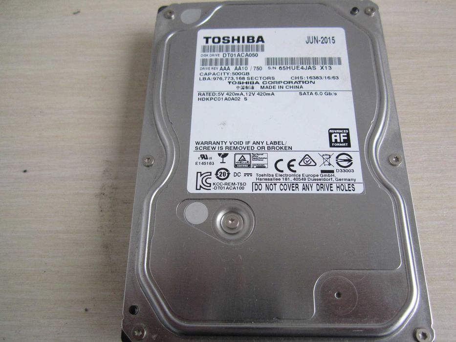 Жесткий диск  HDD  Sata  3,5"   320, 500  GB