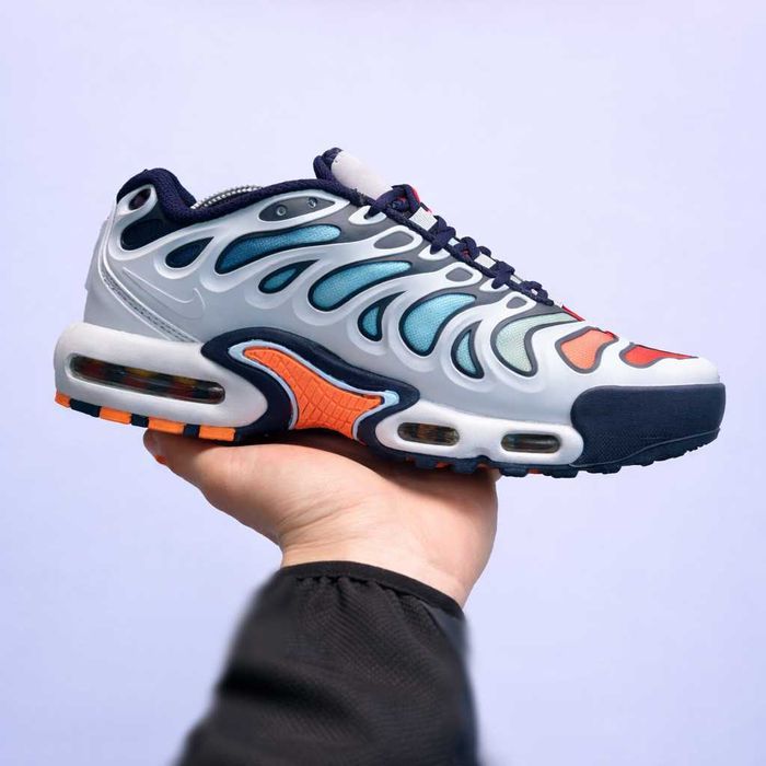 (2262) Кросівки Nike Air Max TN Plus Drift сірі з синім (41-46) найк