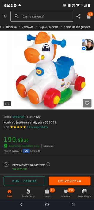 Konik zabawka interaktywna