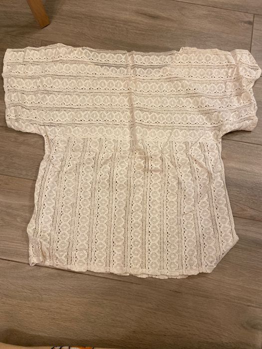 Bluzka ażurowa koronkowa boho biała