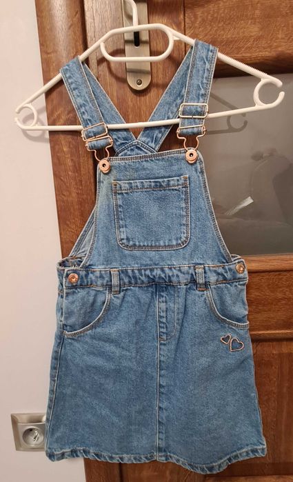 Sukienka 128 jensowa ogrodniczka