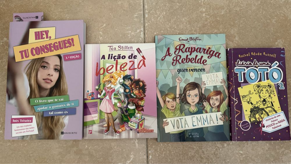 Conjunto 4 livros para Rapariga