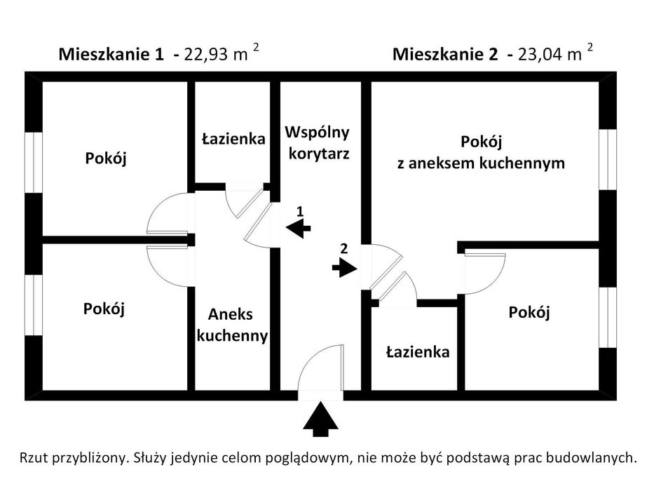 54 m² w Szczytnie | Parter | Potencjał inwestycyjny | 199 000 zł