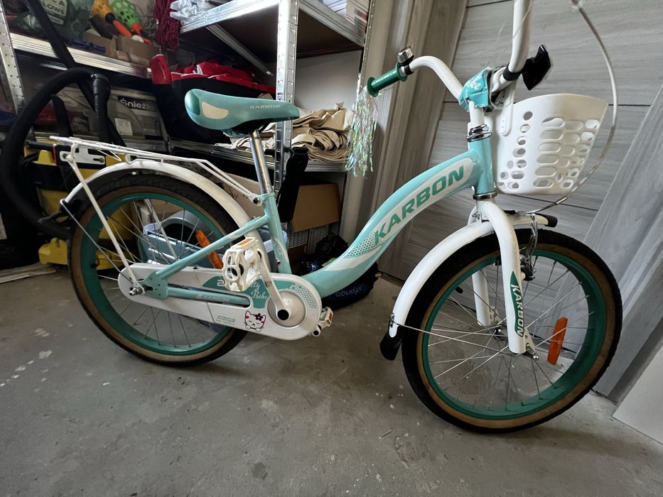 Rower dziecięcy Karbon Bike 3-6 lat – koszyk, błotniki, bagażnik