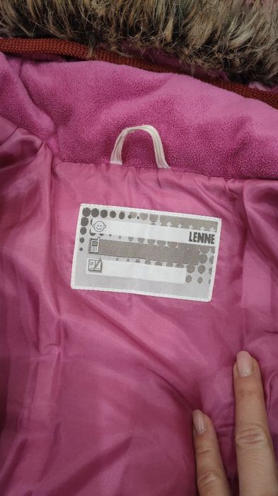 Куртка зима 116, 122, термо, пальто Lenne