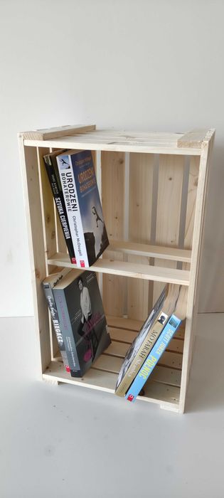 skrzynka drewniana PREMIUM dekoracyjna regał 58x35x34