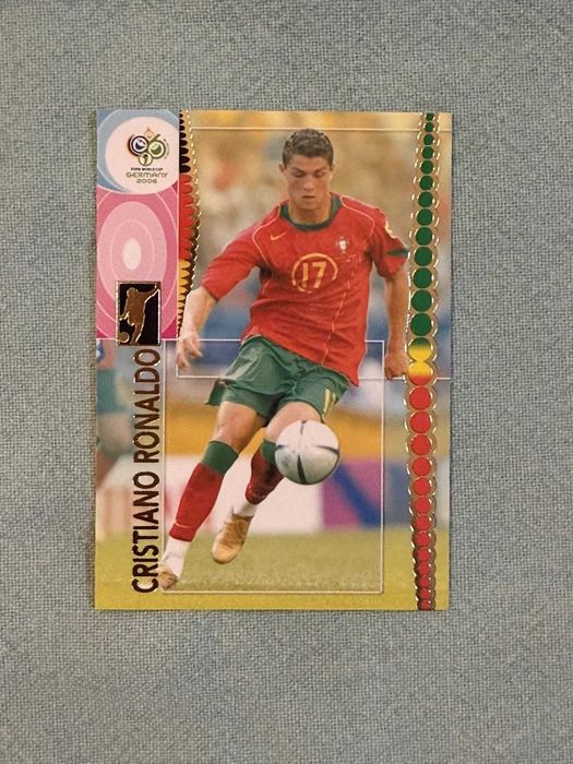 Cartão Panini do Mundial Cristiano Ronaldo 2006