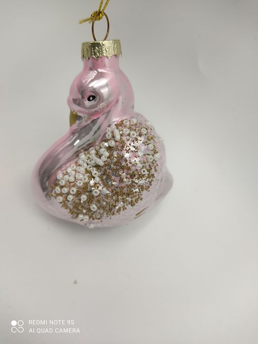 Bombka szklana Łabądź