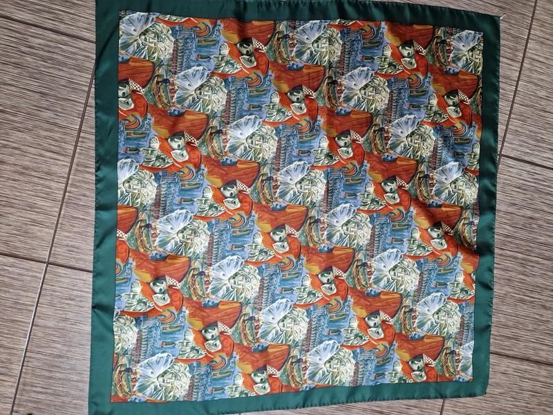 вінтажна шовкова хустка Laura Biagiotti, Венеціанський карнавал