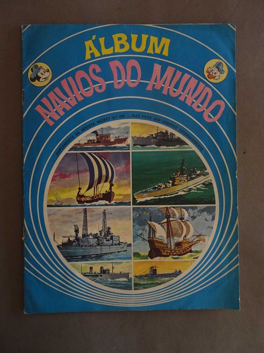 Caderneta de cromos Álbum Navios do Mundo - Disney (faltam 7 cromos)