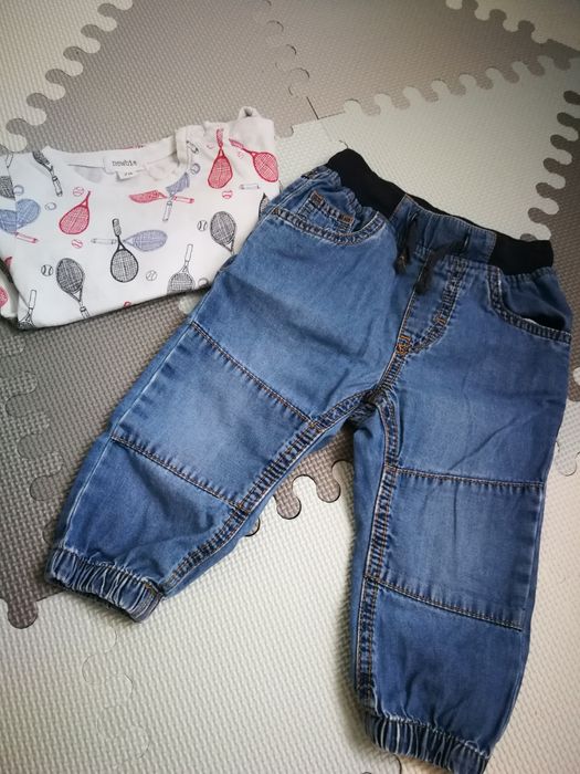 Zestaw Newbie rozmiar 74 body krótki rękaw plus spodenki wiosna