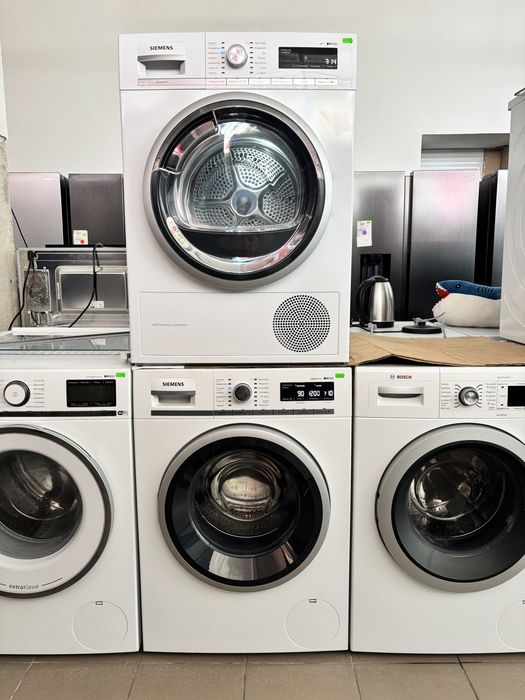 Прально-сушильний комплект Siemens JQ700. Пральна машина WM16W540 8 кг., сушильна машина WT47W5W0/01 8 кг., сіменс 700