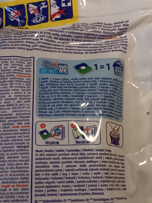 Persil kapsułki do prania 2 x60szt kolor i uniwersalne