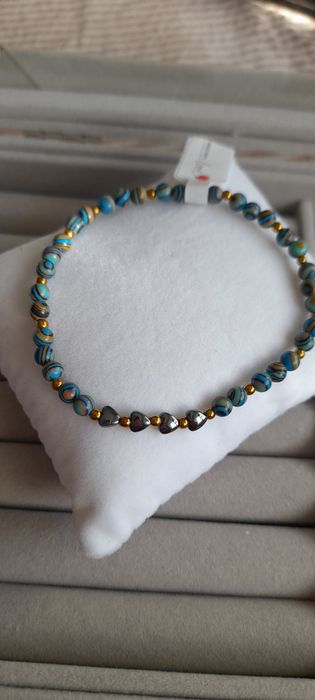 Bransoletka z kamieni malachit NOWA