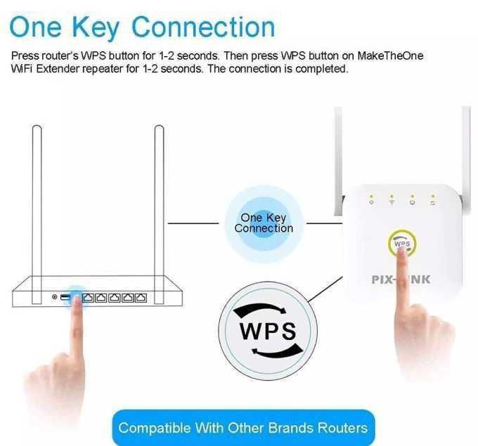 Репитер PIX-LINK LV-WR22 — ретранслятор — усилитель WiFi 300 Мбит/с