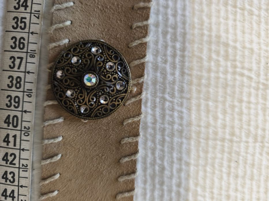 Cinto de camurça, novo