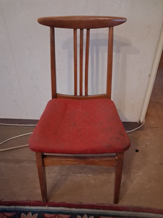 Krzesło drewniane PRL lata 60-te