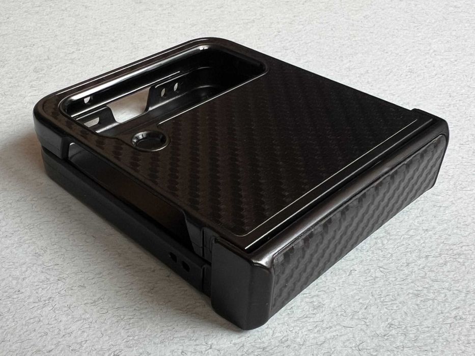 Samsung Galaxy Flip 4 чохол чорний Carbon розкладний матовий пластик