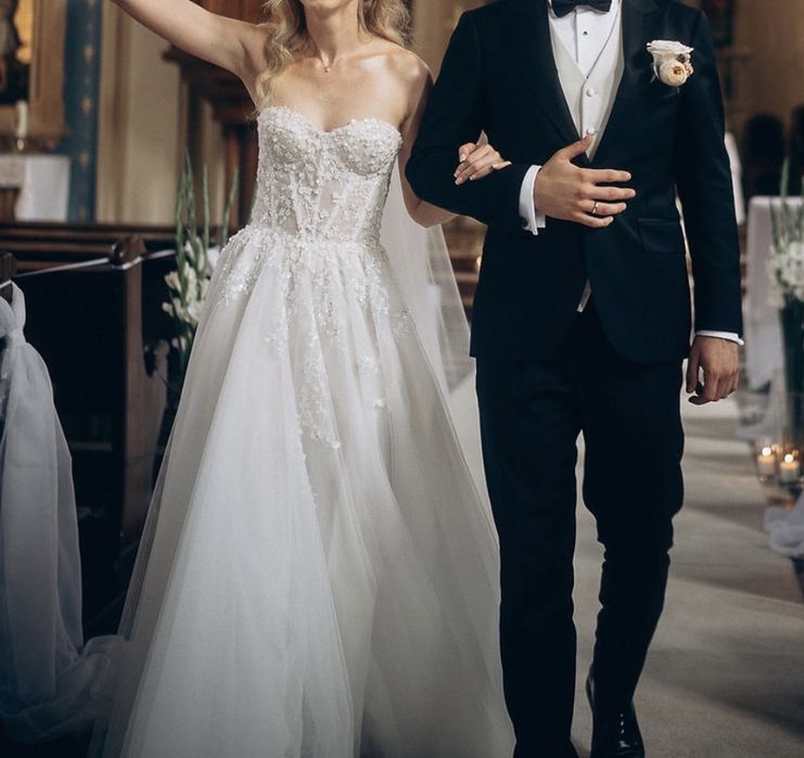 Suknia ślubna Gabbiano OZZIE xs/s + welon salon Madonna
