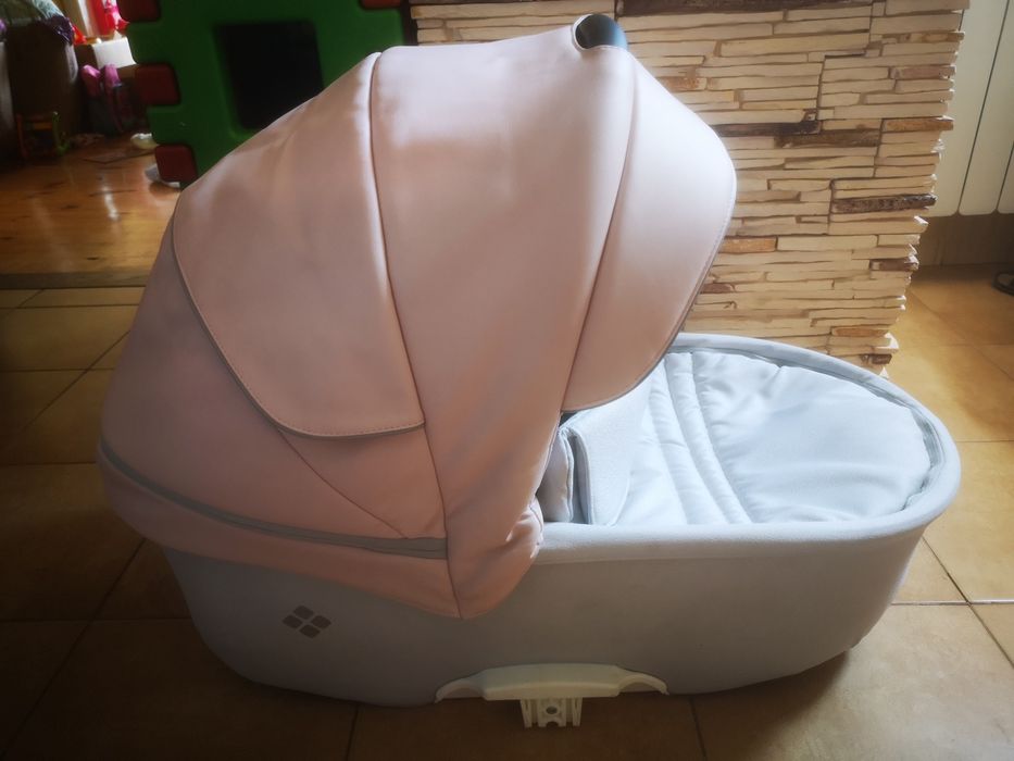 Wozek Bebetto torino rozowo szary