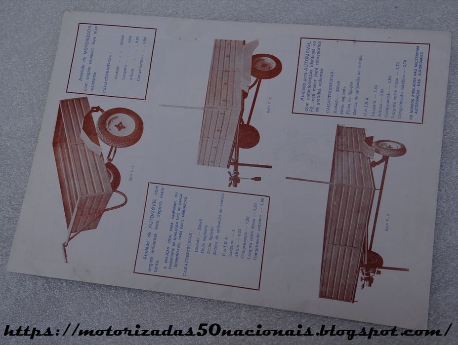 Folheto Publicitário de Tricarros Forvel
