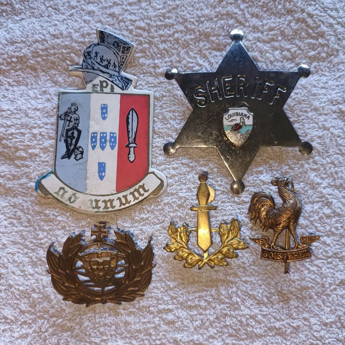 Diversos bagdes crachás alfinetes etc