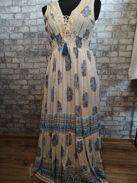 Sukienka Boho haft indie S M L Xl cudo