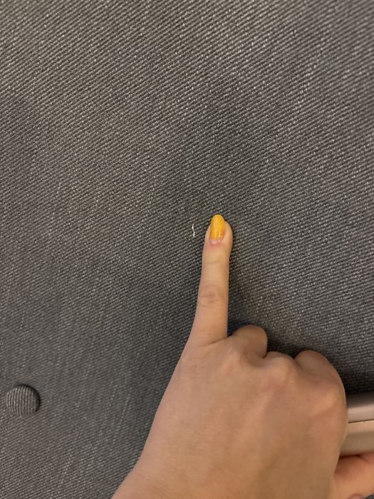 Szary fotel uszak ikea Strandmon