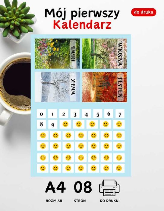 Mój pierwszy kalendarz do druku A3