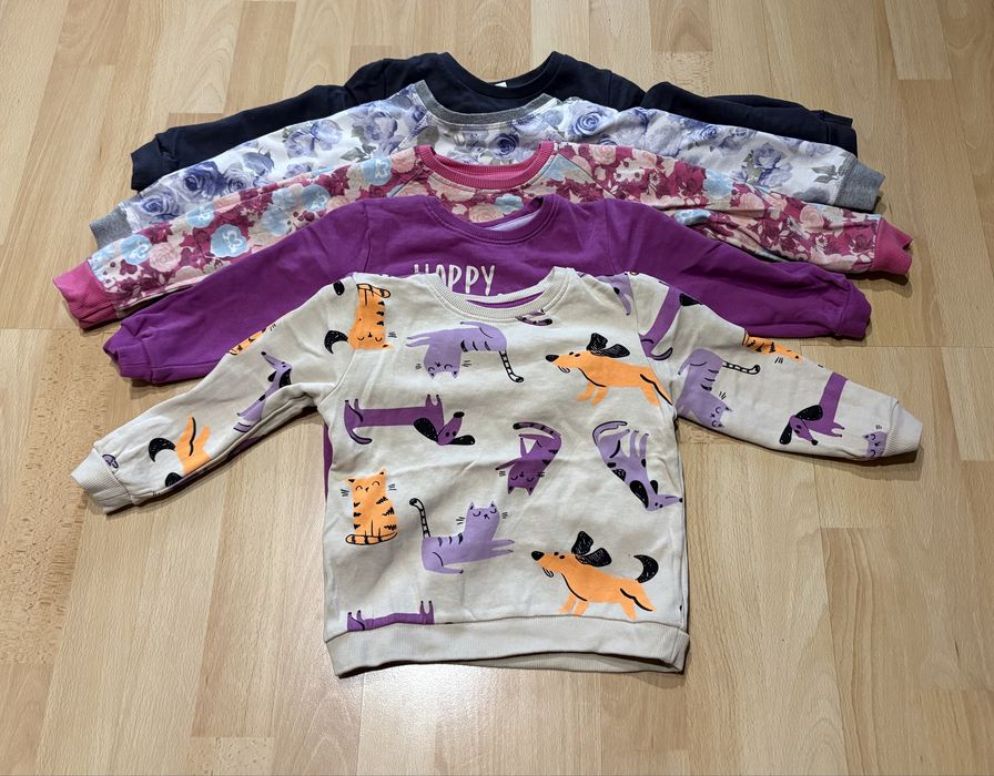 Bluzy komplet 5 szt. rozmiar 92/98
